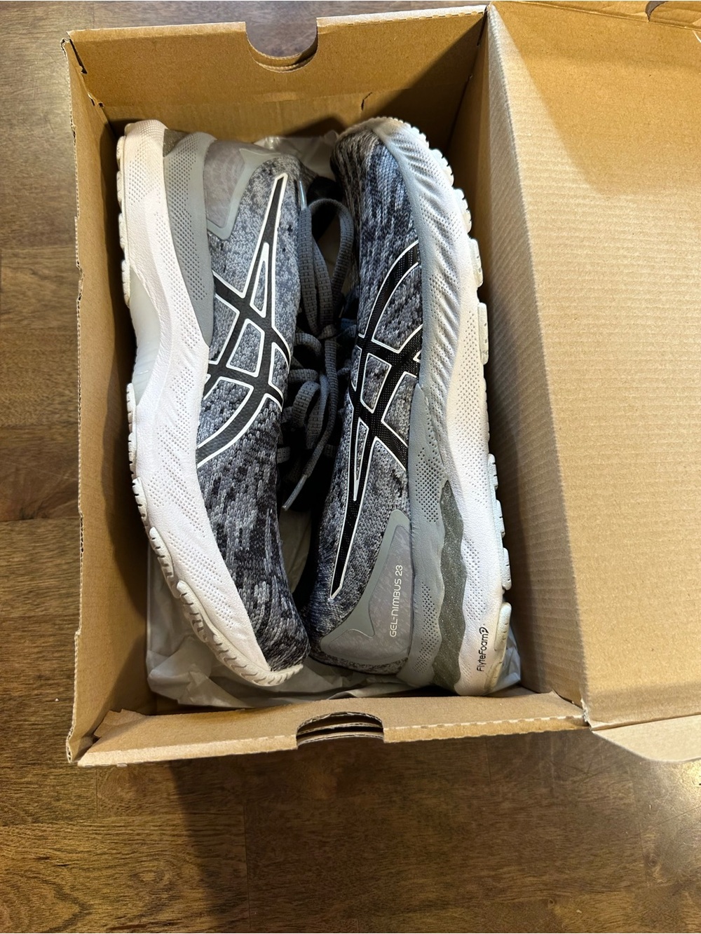 ASICS Women's Athletic Running Gel nimbus 23 Shoes - Black and Gray size 9.5